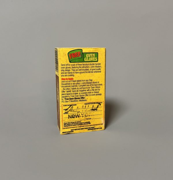 Andy WARHOL (1928-1987), Attribué à.   Boîte d’allumettes Ship Match Household. – Image 2