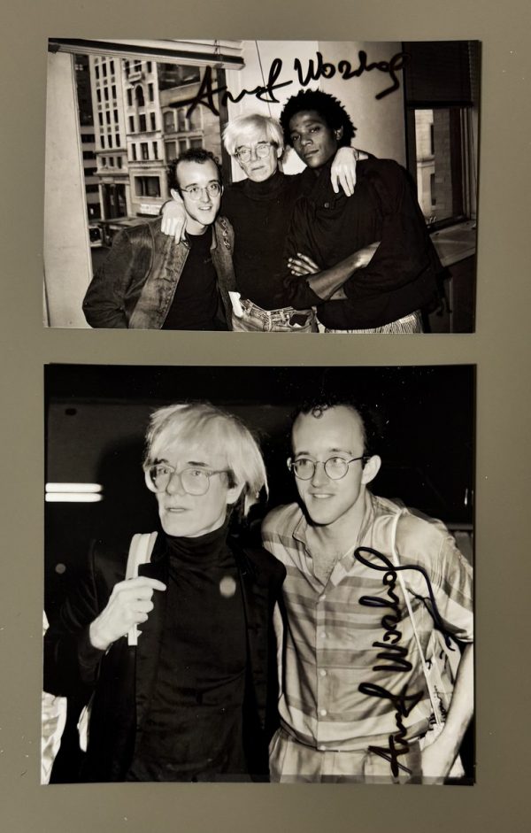 Andy WARHOL (1928-1987), D’Après.  Portrait d’Andy Warhol , J-M Basquiat et Keith Haringnnnf.