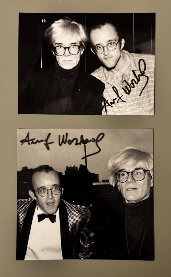 Andy WARHOL (1928-1987), D’Après.  Portrait d’Andy Warhol et Keith Haring .