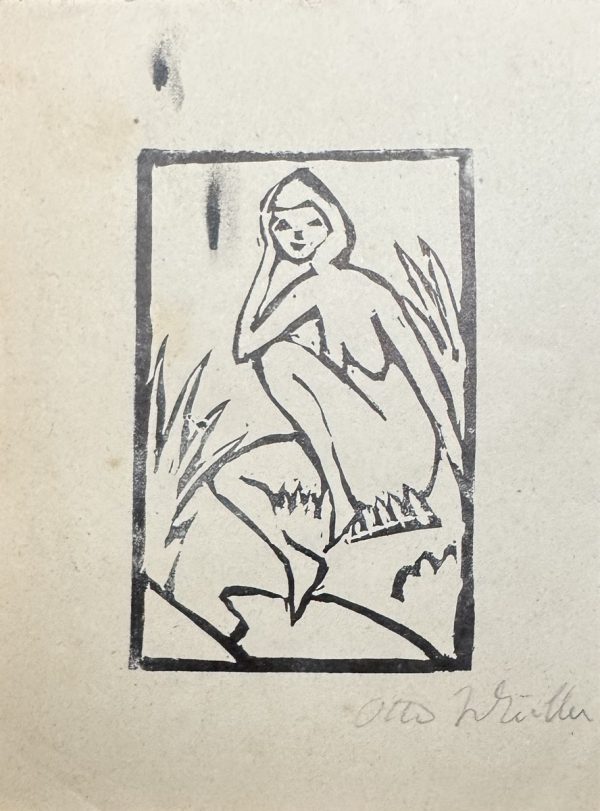 Otto MUELLER (1874-1930) ,D’Après.  Femme assise