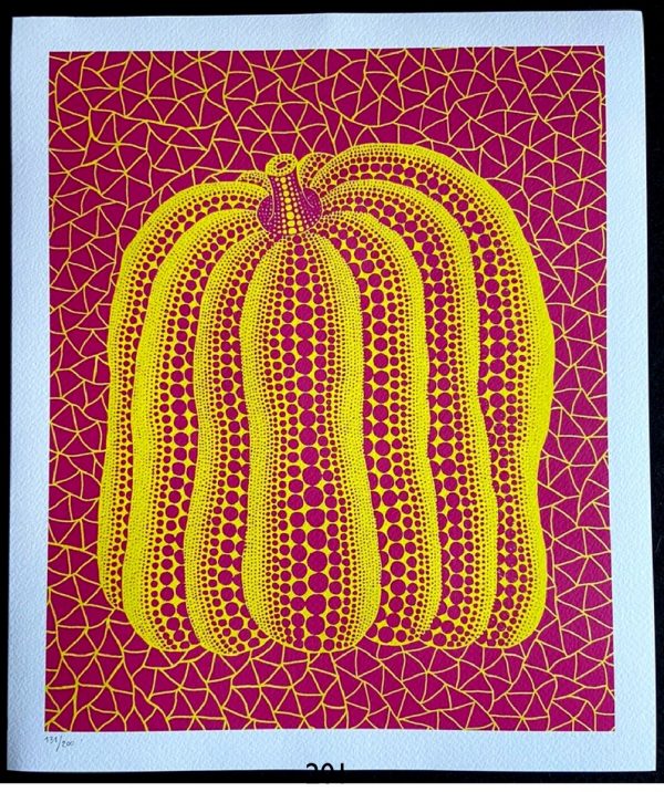 Yayoi KUSAMA (Né en 1929)   Pumpkin Pink, 2011.
