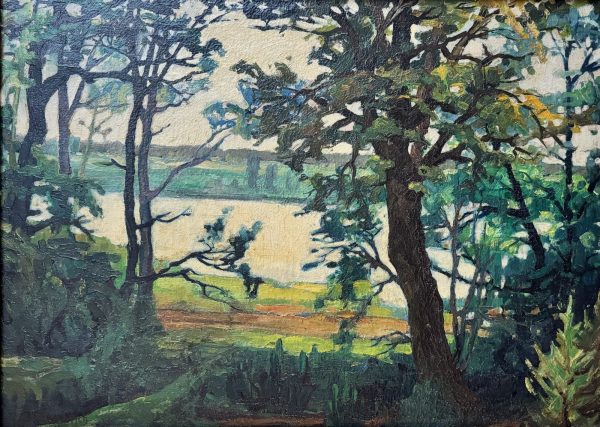 Abraham MANIEVICH (1881/83-1942)  Vue du lac.