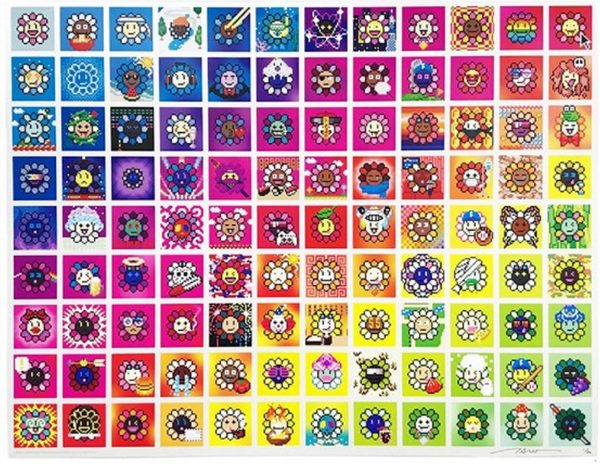 Takashi MURAKAMI (Né en 1962)  108 Wordly Desires,2022