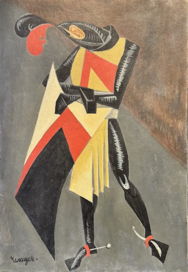 Pavel TCHELITCHEW (1898-1957), Attribué à.  Projet pour un costume de théâtre, circa 1920-21.