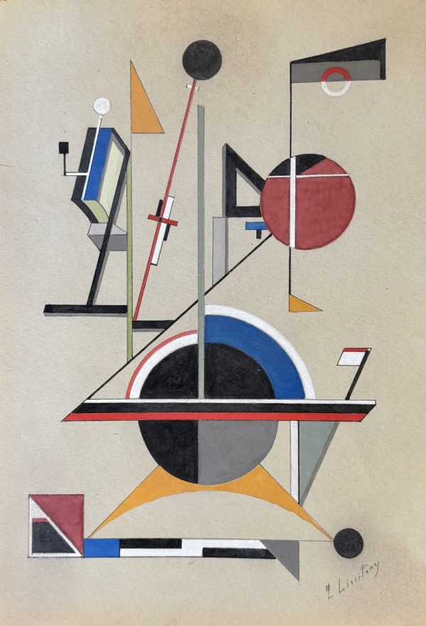 El LISSITZKY (1890-1941), Attribué à.  Composition géométrique.