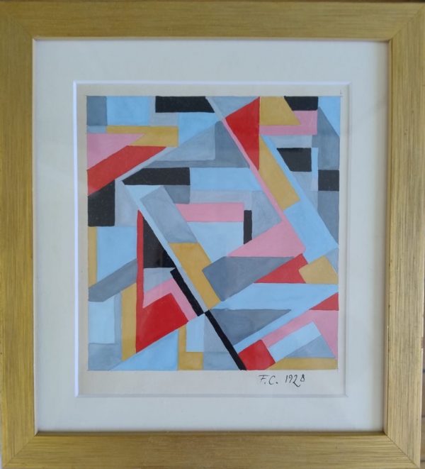 Franciska CLAUSEN (1889-1986)   Composition abstraite. – Image 2