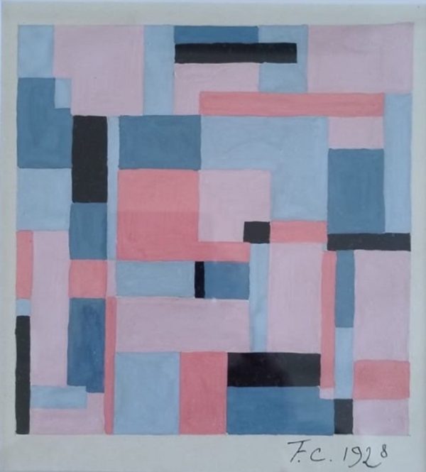 Franciska CLAUSEN (1889-1986)   Composition abstraite.
