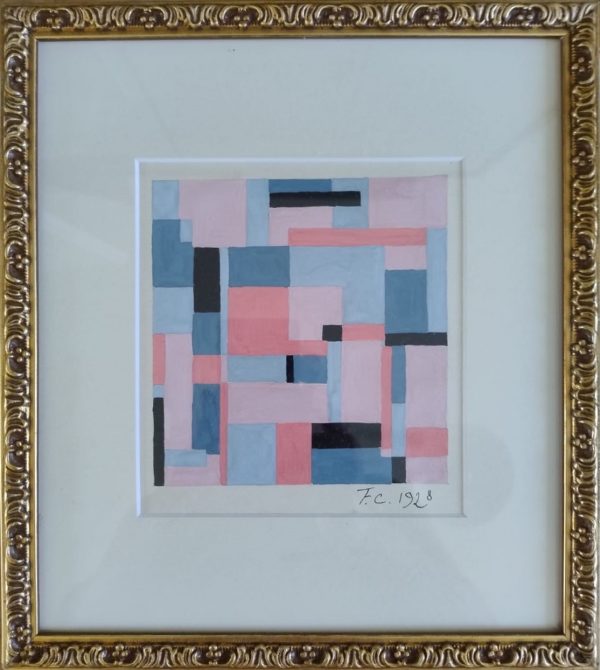 Franciska CLAUSEN (1889-1986)   Composition abstraite. – Image 3