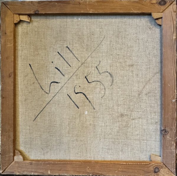 Max BILL (Winterthur, 1908 - Berlin, 1994) Composition abstraite,1955  Huile sur toile, signée et datée au dos. – Image 2