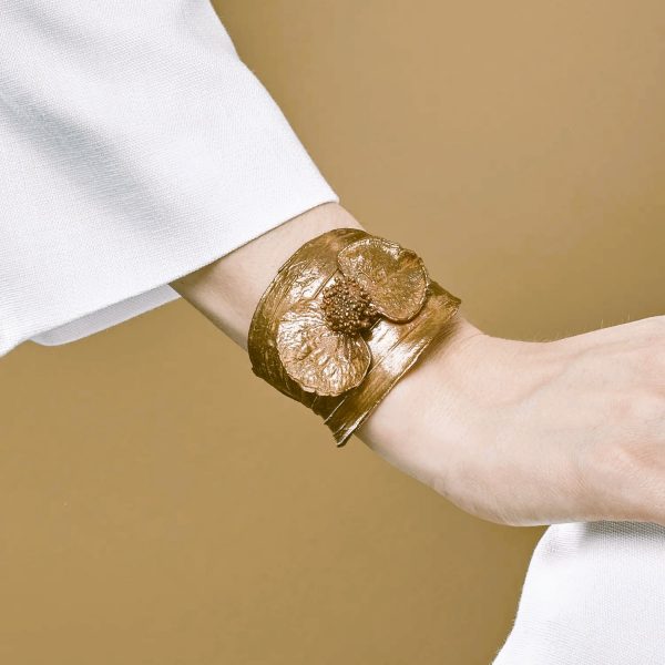 CLAUDE LALANNE (1925-2019)  Bracelet manchette Hortensia. Circa 1980. – Image 5