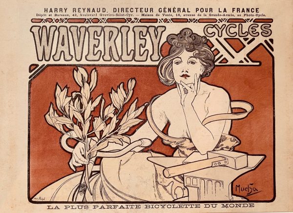 ALPHONSE MUCHA (1860-1939)  Waverley Cycles, 1898
