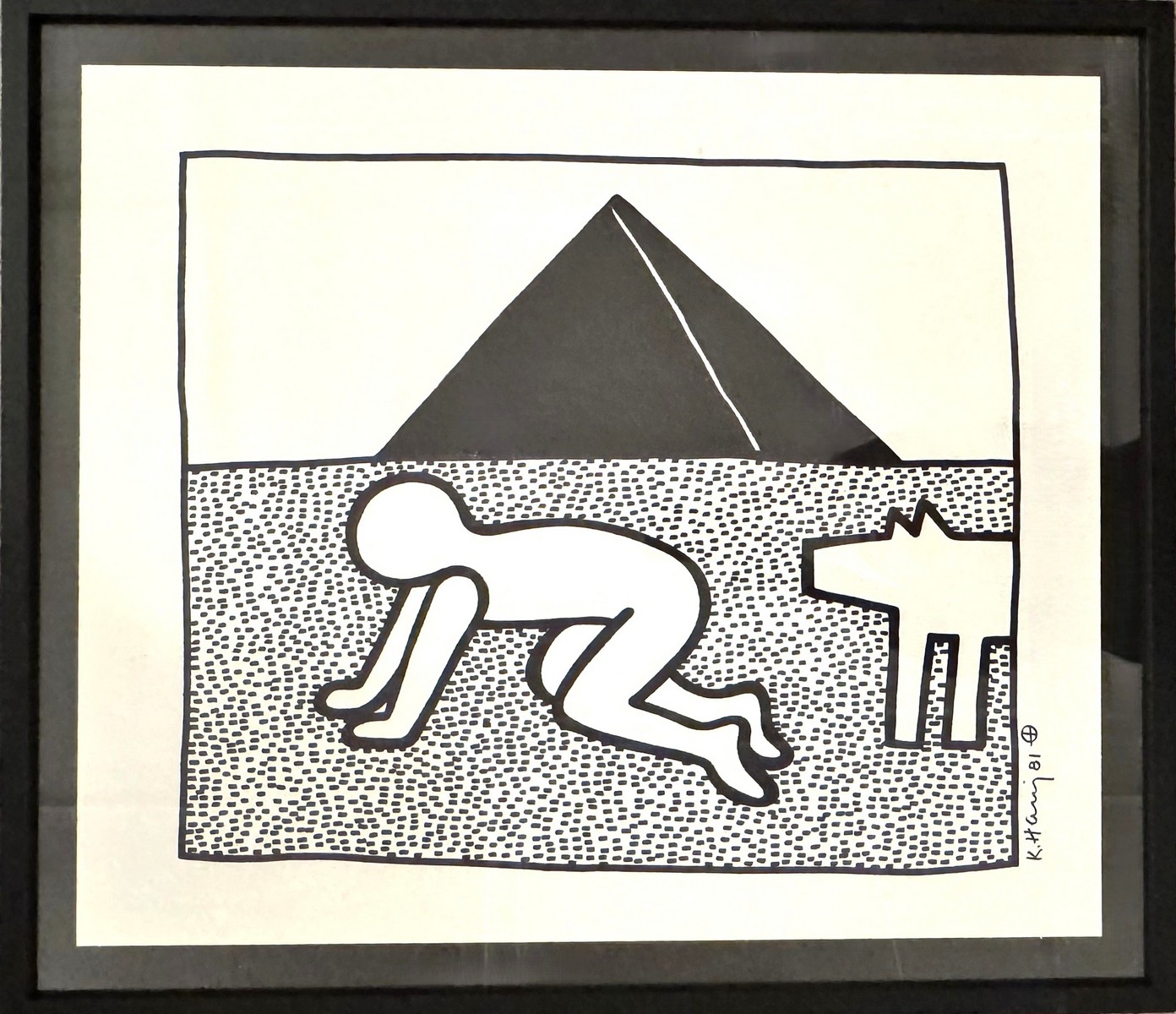 Keith HARING (1958-1990), Attribué à. Sans titre, 1981. - Image 2