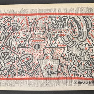 Keith HARING (1958-1990), Attribué à. Sans titre , 1986.