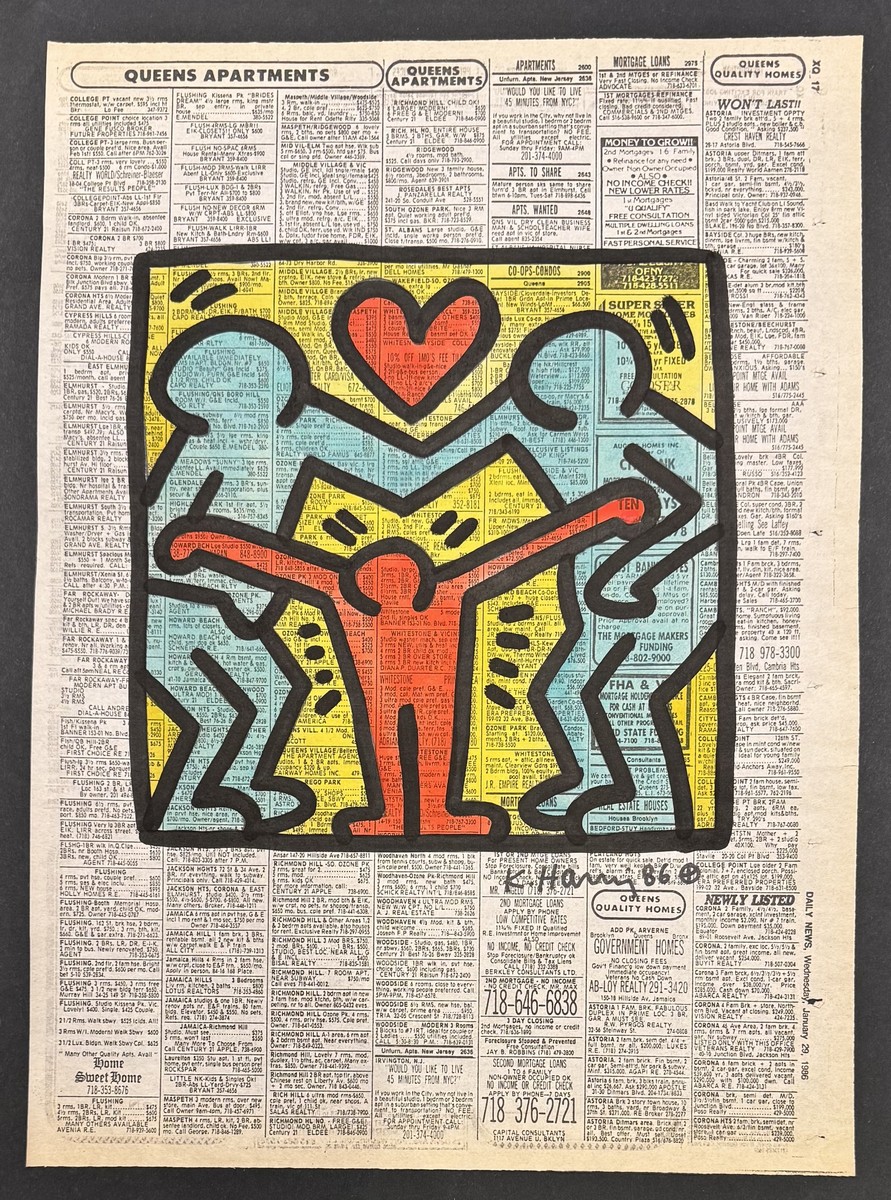 Keith HARING (1958-1990), Attribué à. Sans titre , 1986.