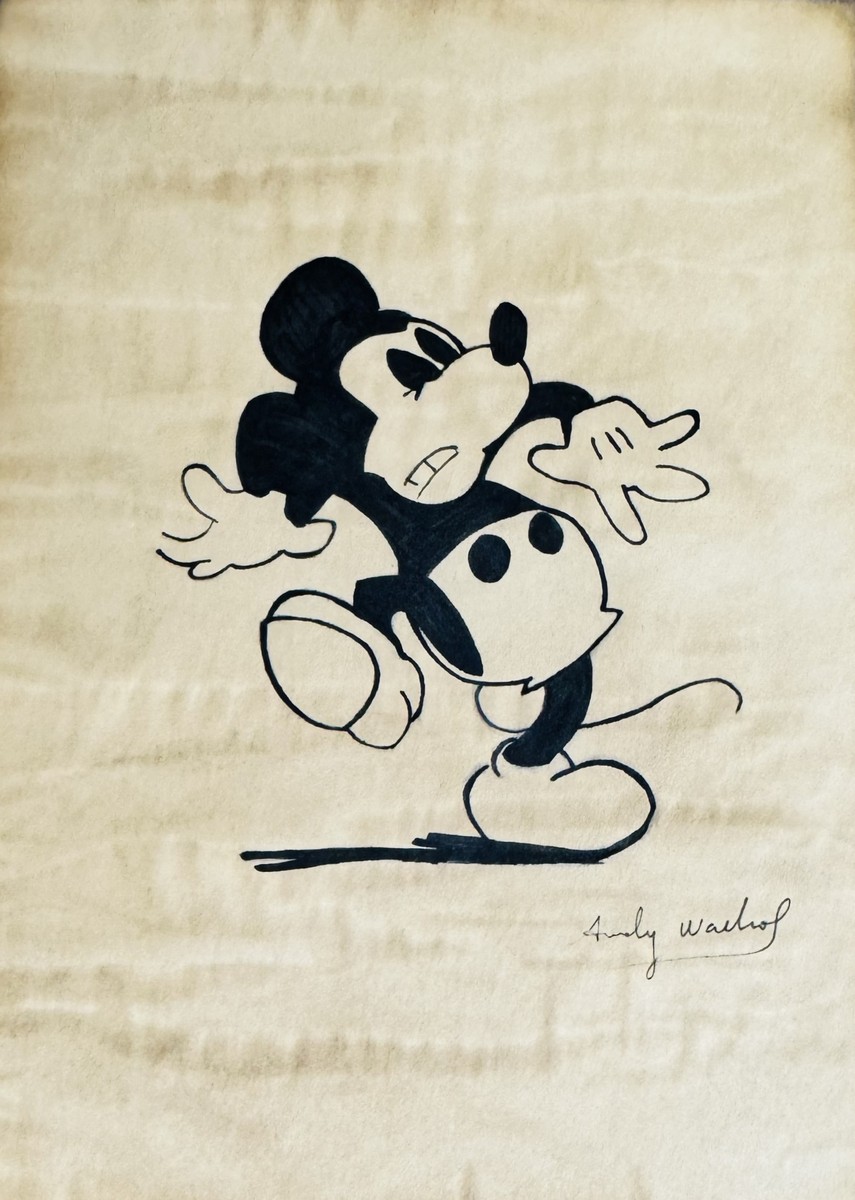 Andy WARHOL (1928-1987), Attribué à.Mickey Mouse.