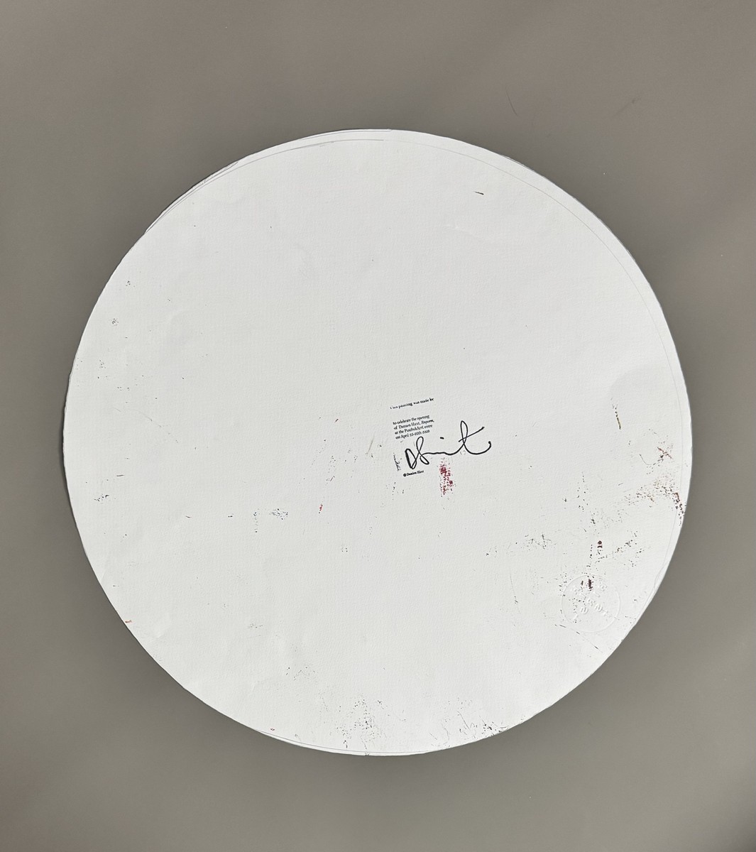 Damien HIRST (Né en 1965) Circle.(SPIN PAINTING) - Image 2