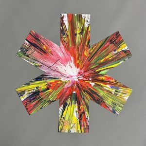 Damien HIRST (Né en 1965)Cross.(SPIN PAINTING)
