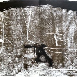 Antoni TAPIES (1923-2012) - Lithographie en bistre, 1974