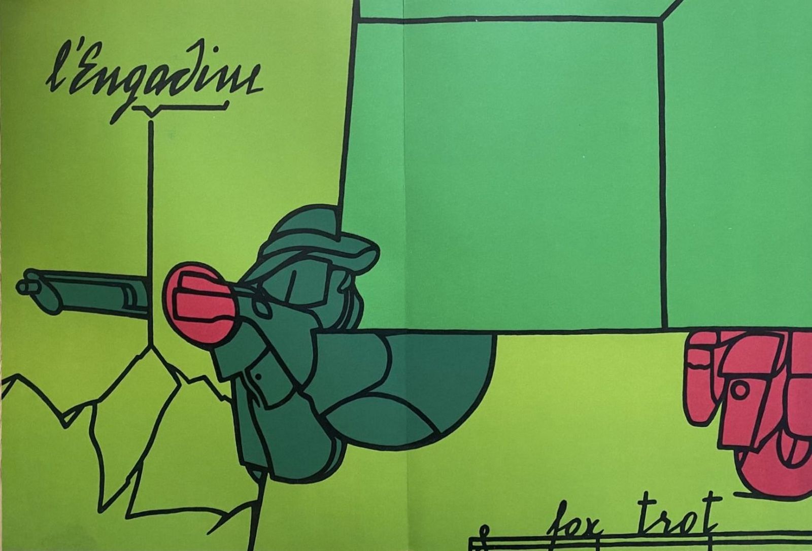 Valerio ADAMI (Né en 1935) - L'Engadine, 1973