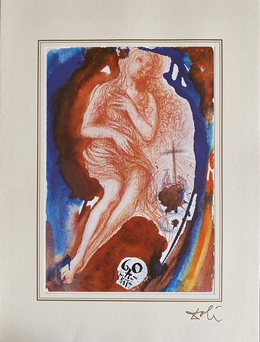 Salvador DALI (1904-1989), D'Après, (after) - Christ and the adulteress (John 8:3-11), 1985