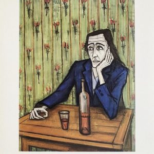 Bernard BUFFET (1928-1999) , D'Après (after) - Femme au verre de vin, 1966