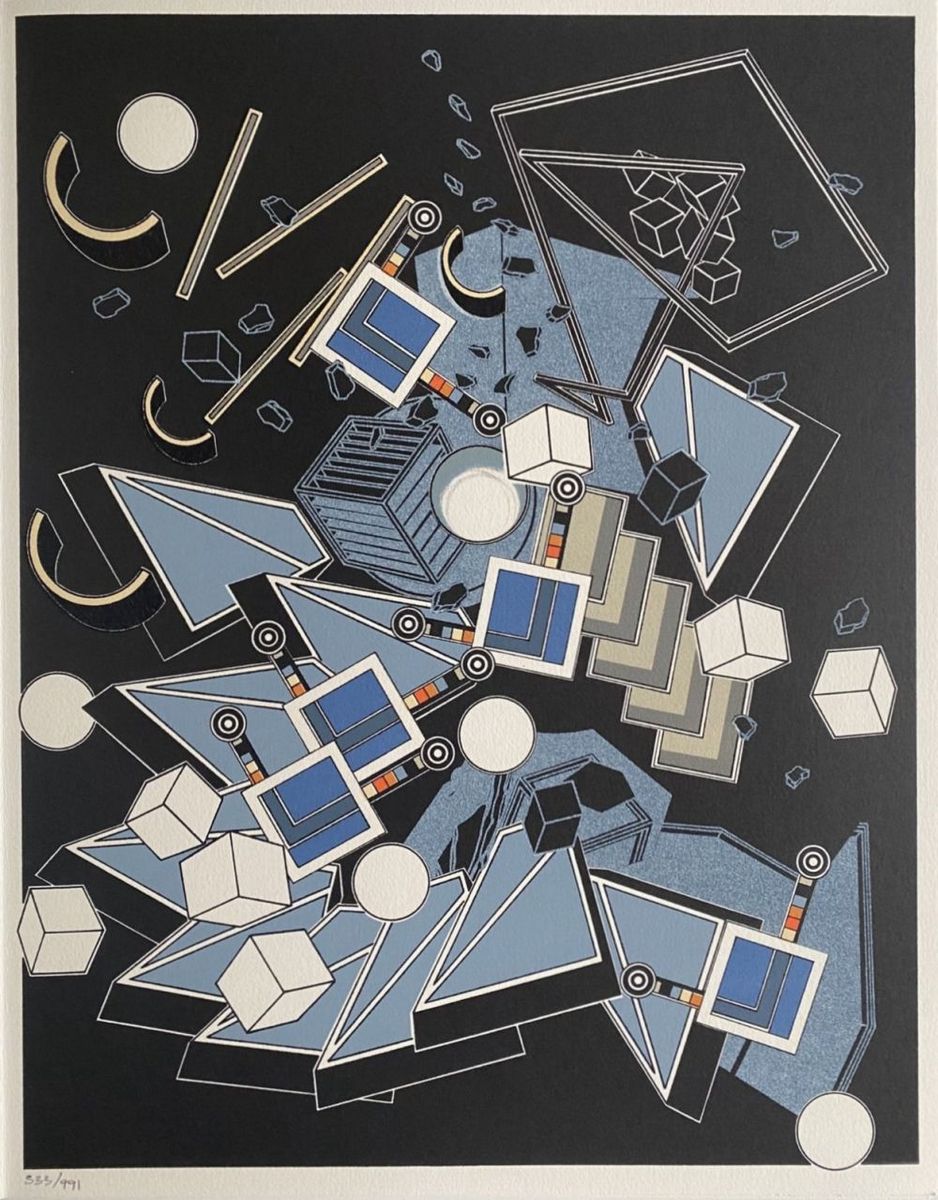 Alain LE YAOUANC (Né en 1940) - Le metier de bâtisseur II, 1978