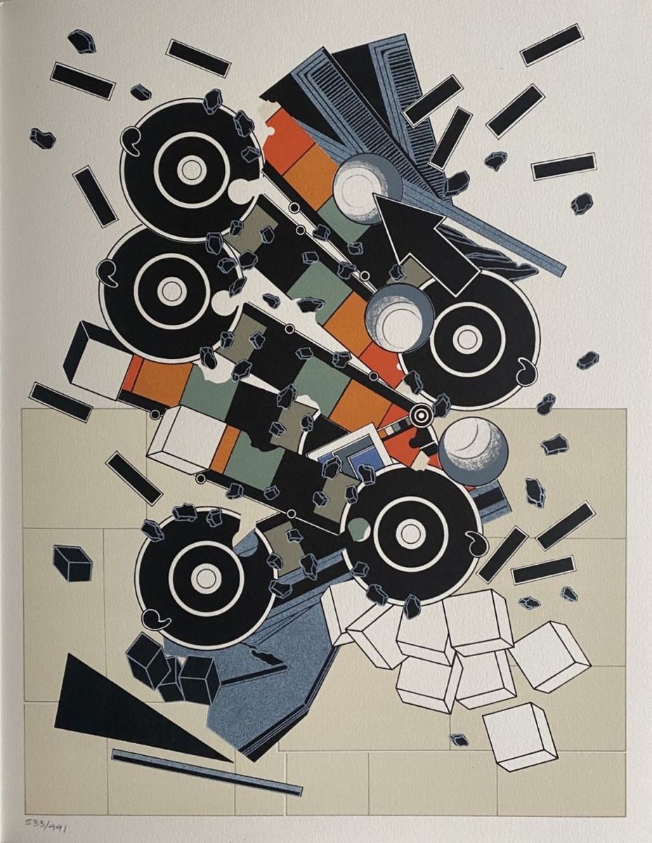 Alain LE YAOUANC (Né en 1940) - Le metier de bâtisseur III, 1978