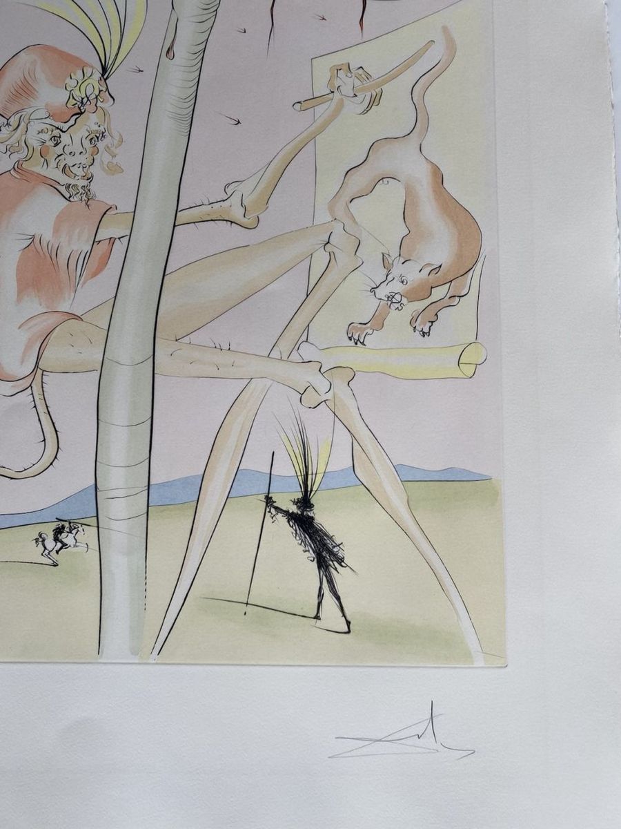 Salvador DALI (1904-1989) - Le Singe et le Léopard, 1974 - Image 3