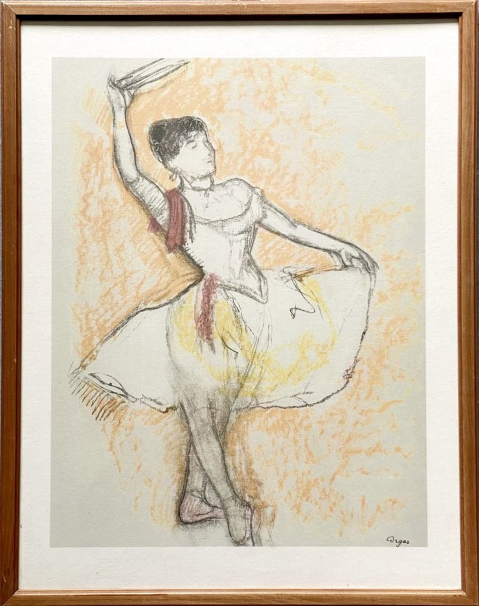 Edgar DEGAS (1834-1917), D'Après (after)- Danseuse au tambourin.