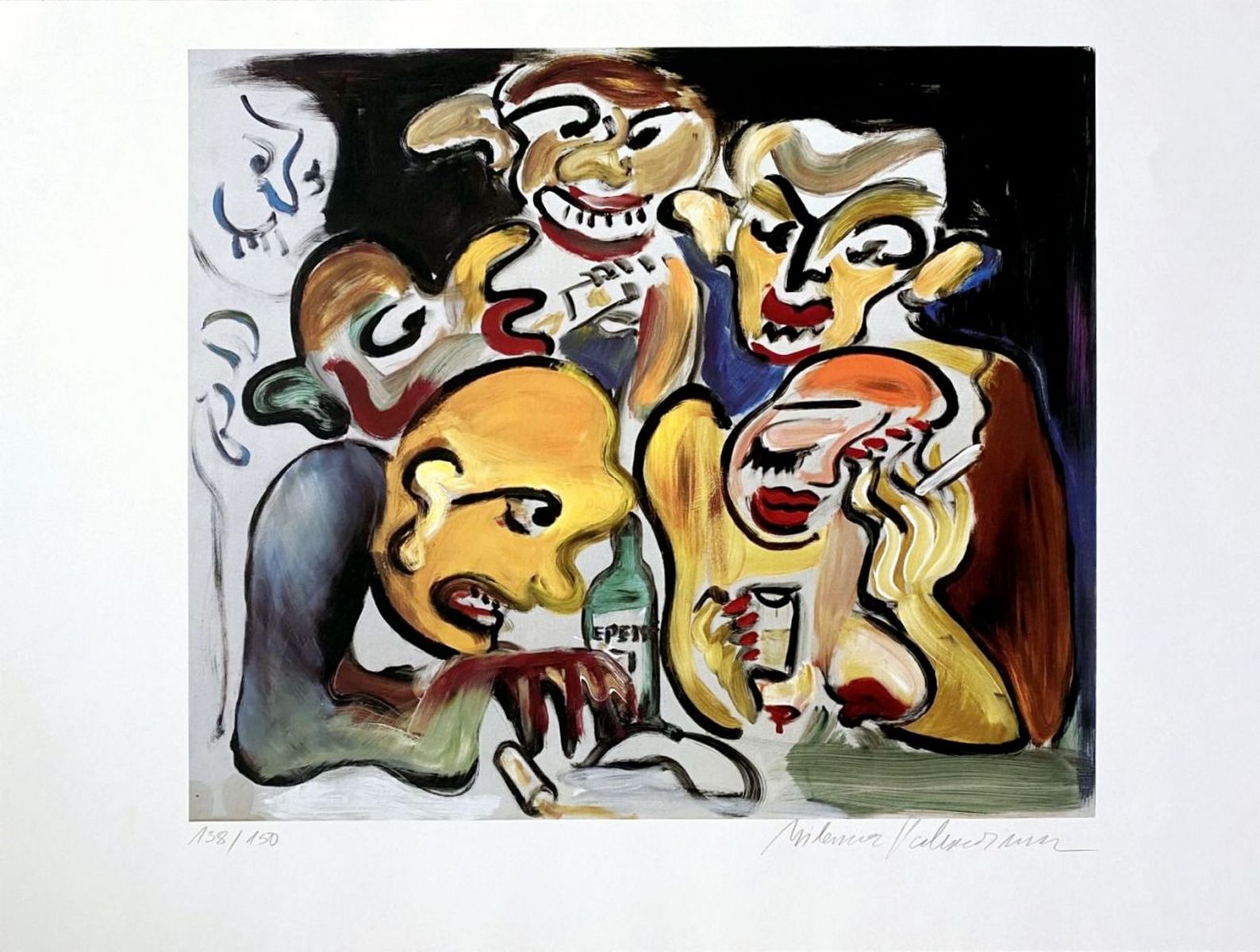 Milena PALAKARKINA (Né en 1959) - Tischrunde, 1991.