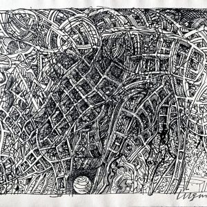 Bernhard LUGINBÜHL (1929-2011) - Kunstzug, 1991.