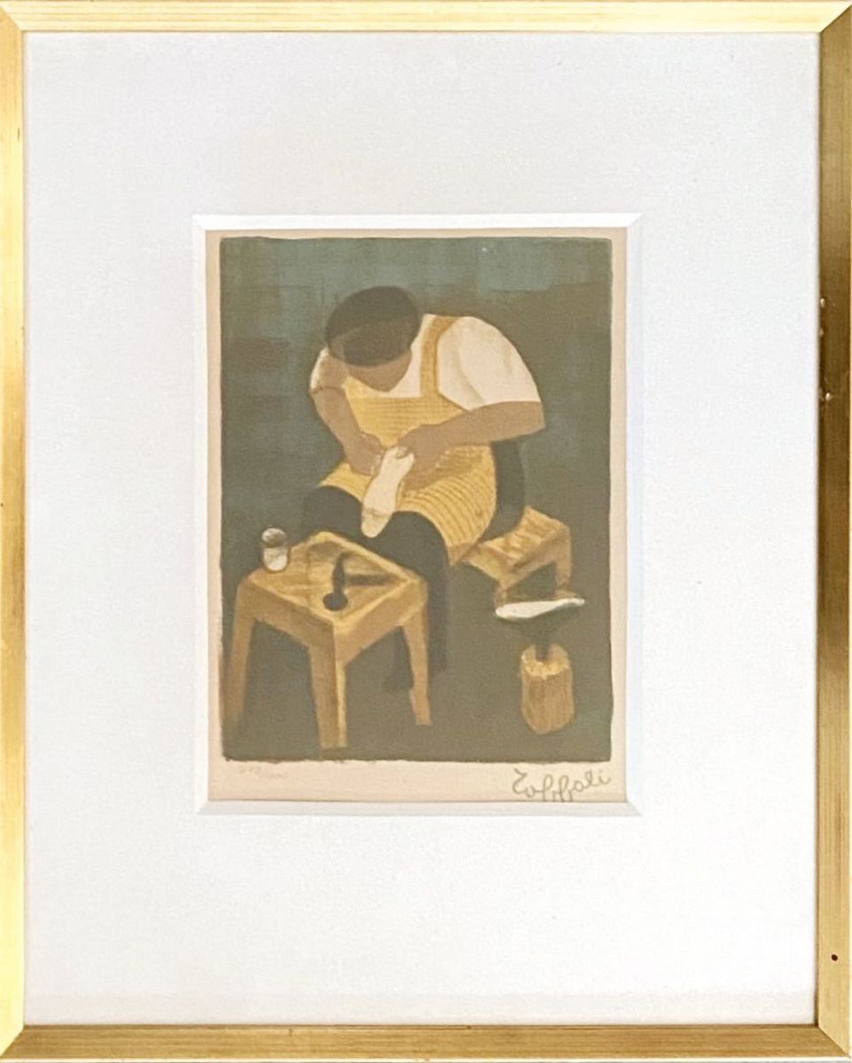 Louis TOFFOLI (1907-1999) - Le cordonnier, 1972.