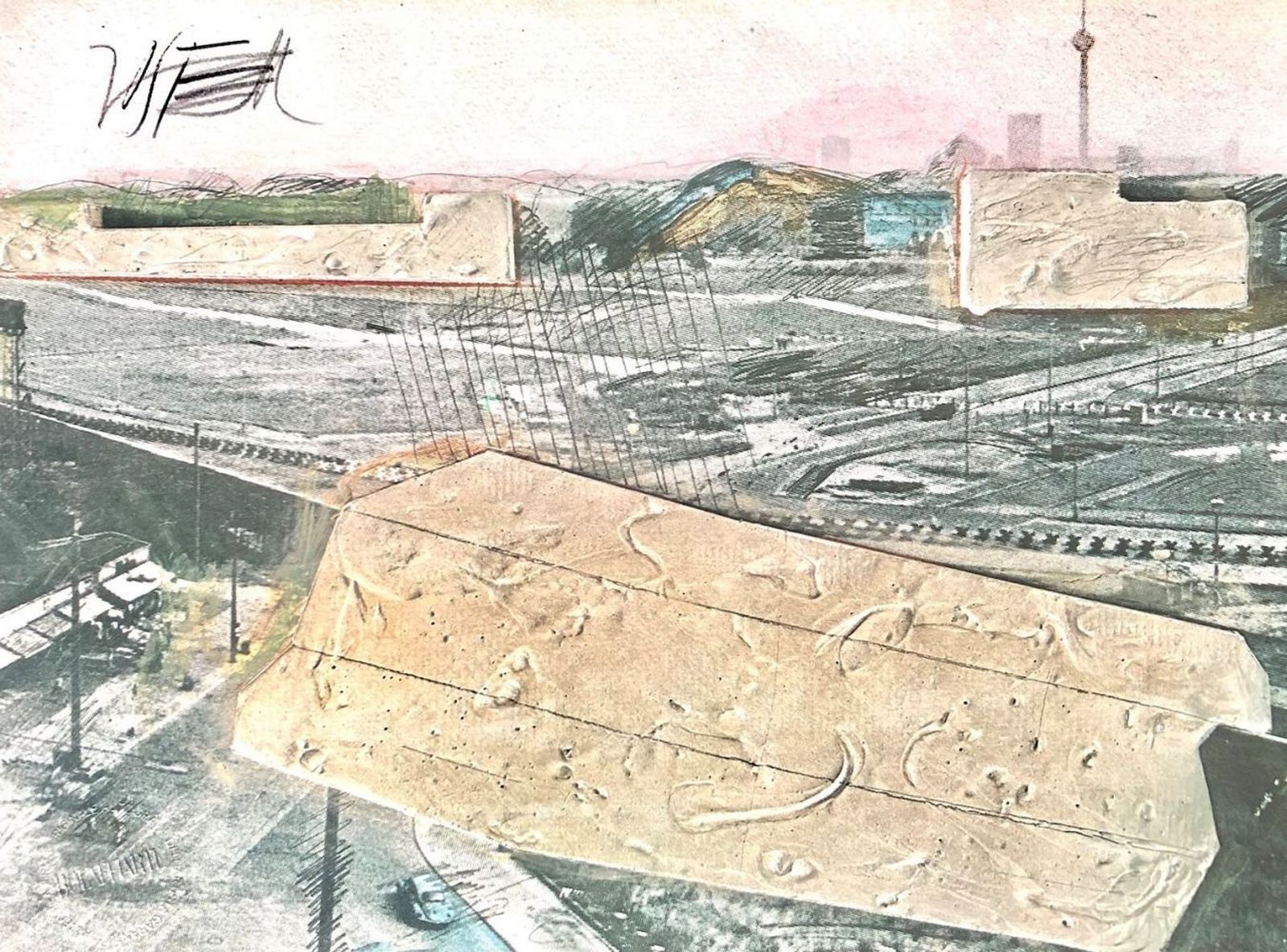 Wolf VOSTELL (1932-1998) - La Bilancia, 1975