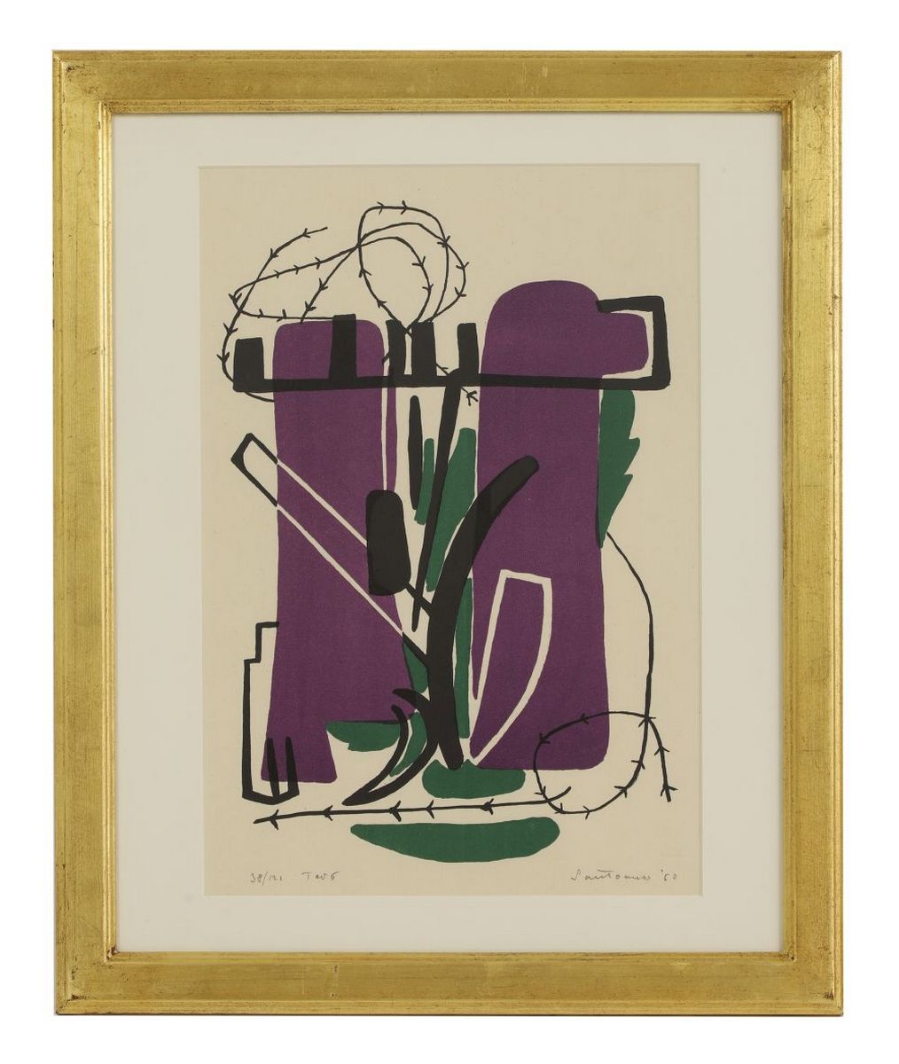 Giuseppe SANTOMASO (1907-1990) - Campo sbarrato (Barred field), 1950. - Image 2