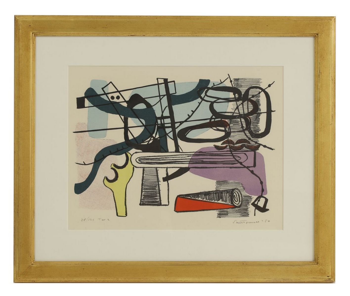 Giuseppe SANTOMASO (1907-1990) - La corte del Remer (The Court of Remer), 1950 - Image 2