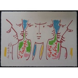 Jean COCTEAU (1889-1963) -- L'Europe notre patrie 2, 1961