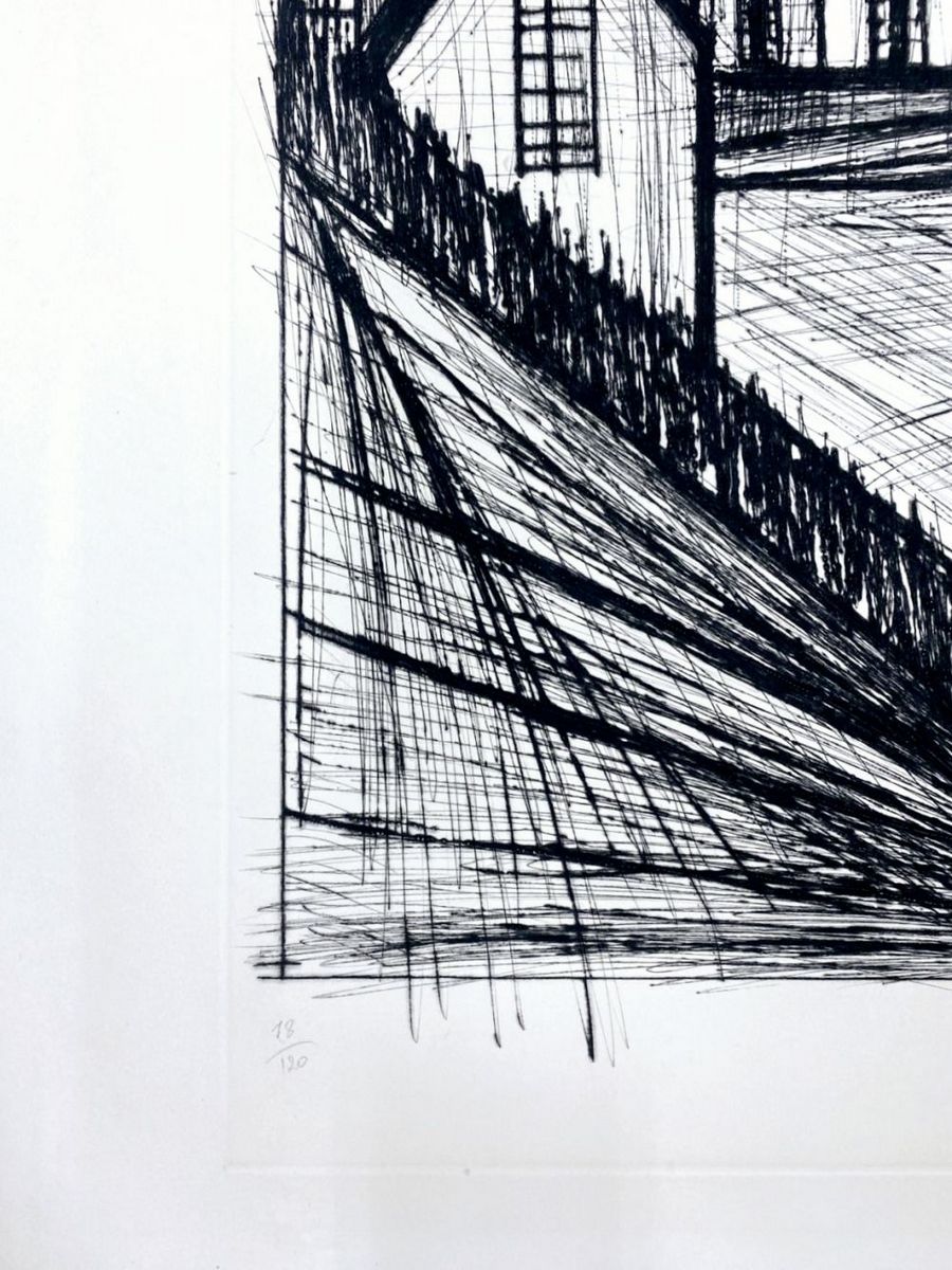 Bernard BUFFET (1928-1999) - La Tour Solidor (The Soldier Tower), 1971. - Image 2