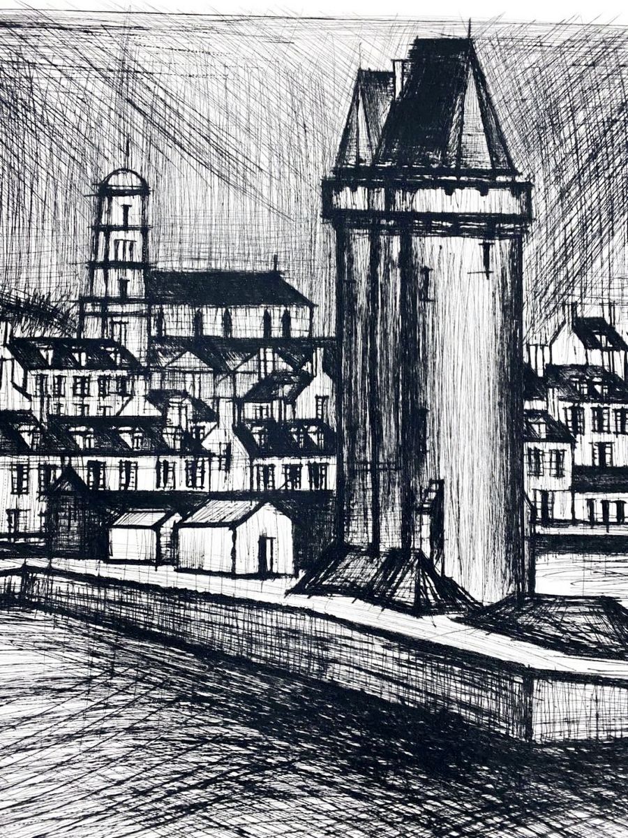 Bernard BUFFET (1928-1999) - La Tour Solidor (The Soldier Tower), 1971. - Image 4