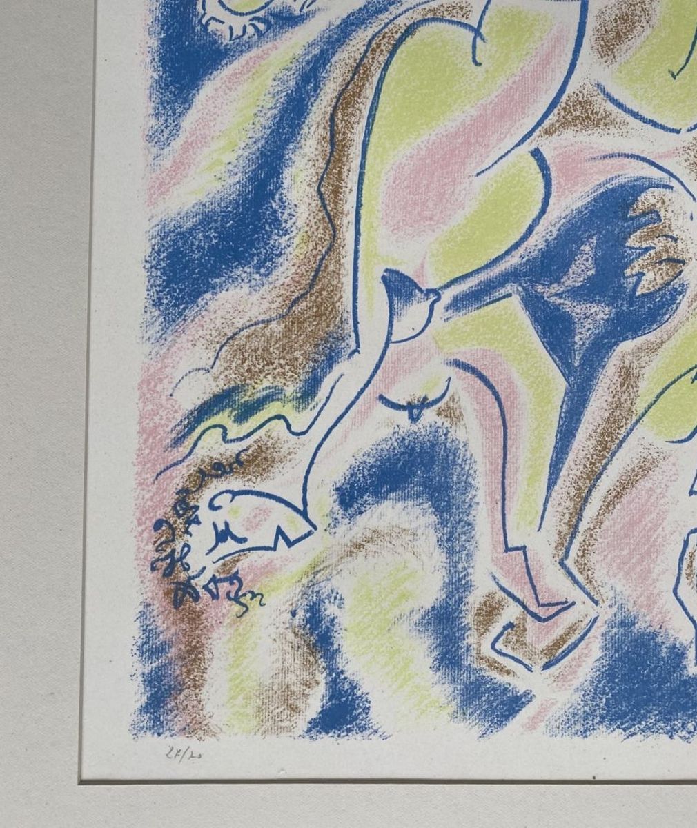 André MASSON (1896-1987)- Nymphe et satyre, 1971. – Image 3