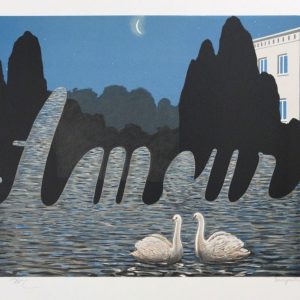 René MAGRITTE (1898-1967)- L'Art de la Conversation MM (The Art of Conversation).