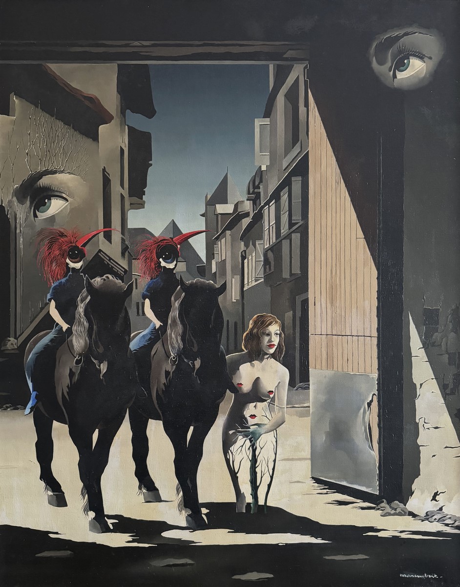 Jean MAREMBERT (1900-1968)Scène surréaliste.