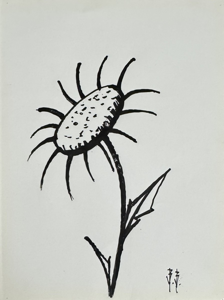 Bernard BUFFET (1928-1999) « Tournesol ». Circa 1980.