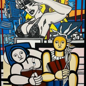 Gudmundur ERRO (Né en 1932)  Hommage à Fernand Léger,2005