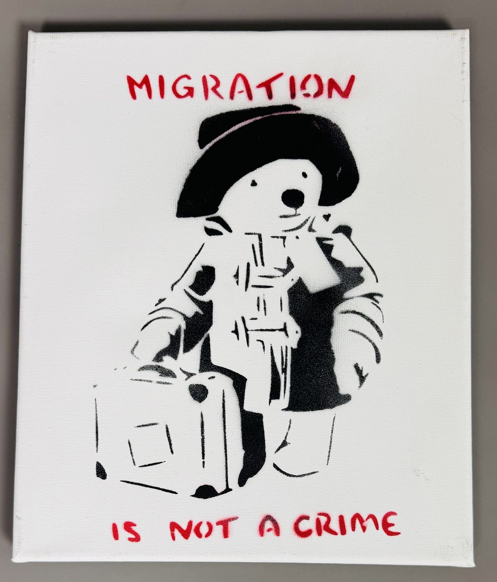 BANKSY (Né en 1975) d’après. « Migration is not a crime ». 2015.