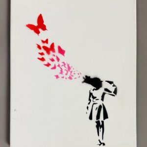 BANKSY (né en 1975) d’après.   « Alice Flies away ». 2015.