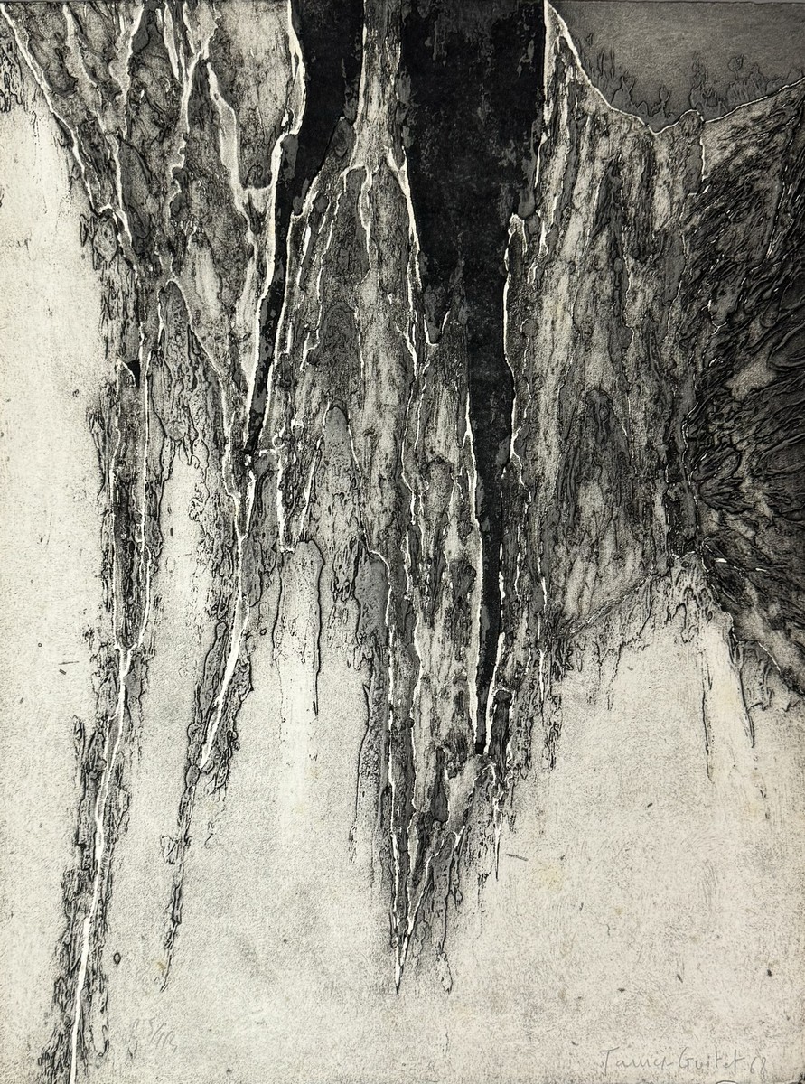 James GUITET (1925-2010). Composition abstraite,1968.