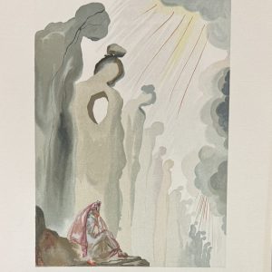 Salvador DALI (1904-1989).  « Le second corniche ». La Divine Comédie. Le Purgatoire - Chant 13. 1963.