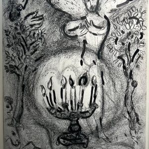 MARC CHAGALL (1887-1985)   Zacharie parle avec l’ange ,1958-1959.