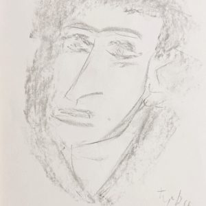 Tyeb MEHTA (1925-2009), Ecole indienne.  Head, 1966.